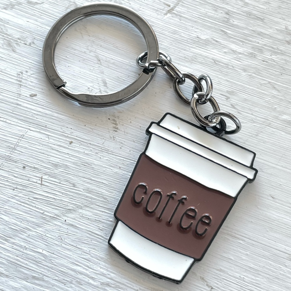 Coffee Lovers Keychain ☕️❤️🔑